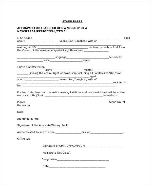 10 Ownership Transfer Letter Templates PDF DOC Apple Pages Google 