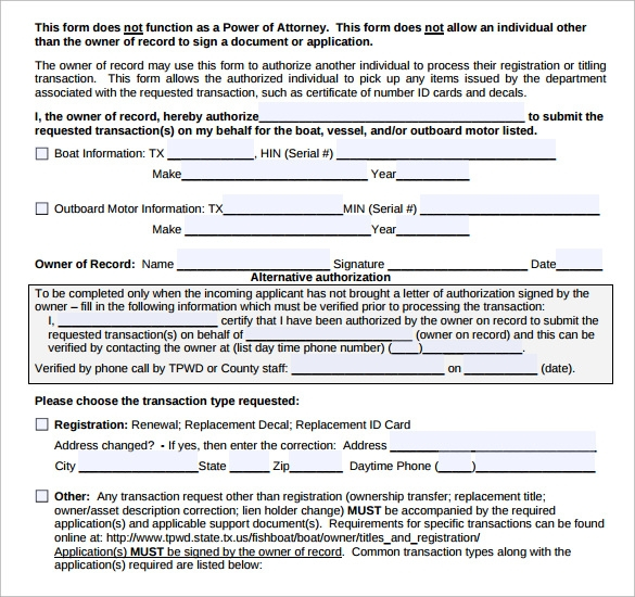 20 Letter Of Authorization Forms Samples Examples Format Sample 