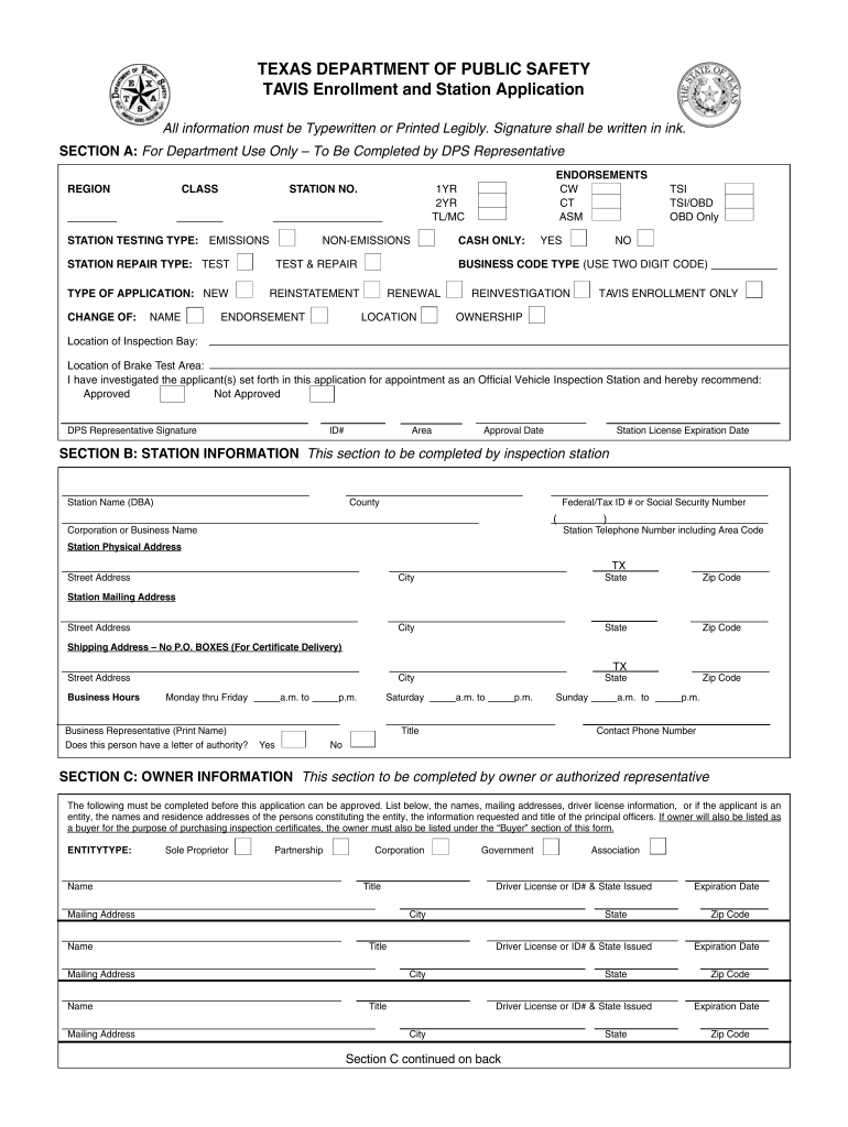 2006 Form TX DPS VI 2 Fill Online Printable Fillable Blank PDFfiller