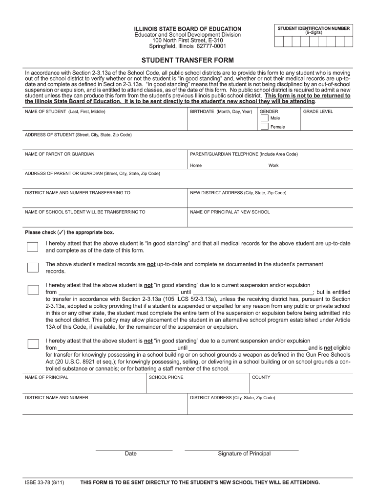 2011 Form IL ISBE 33 78 Fill Online Printable Fillable Blank PdfFiller