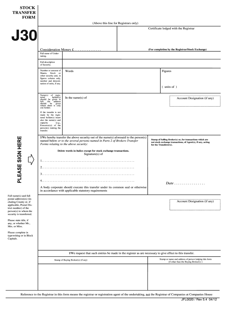 2012 UK Jordans Form J30 Fill Online Printable Fillable Blank 