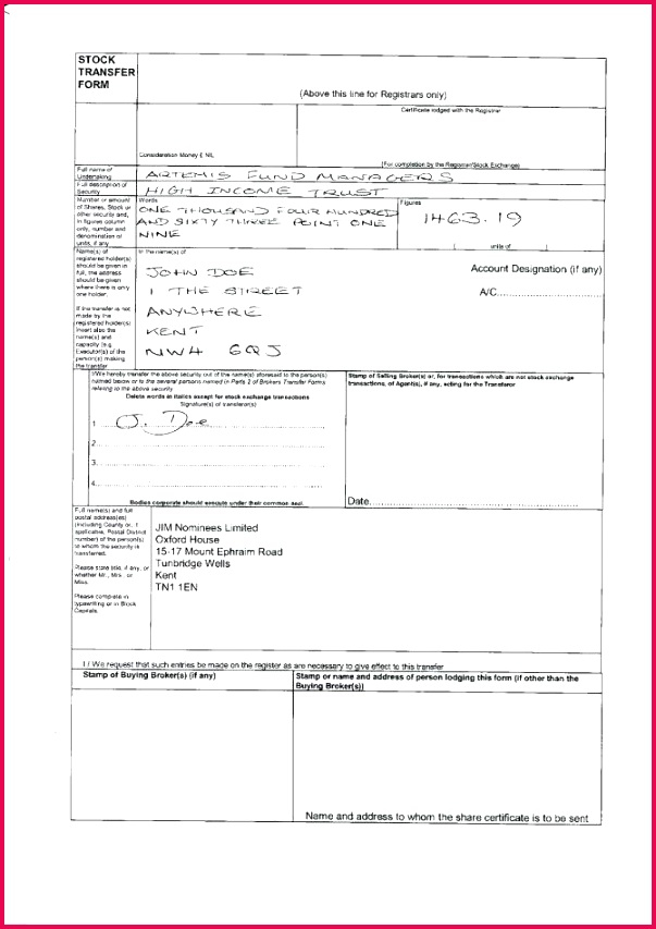 3 Share Certificate Template Companies House 98164 FabTemplatez