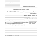 Alabama Quit Claim Deed Form In 2021 Quites Quitclaim Deed Alabama