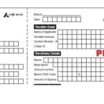 Axis Bank RTGS Form New Format PDF Axis Bank Application NEFT Form