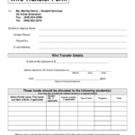 Bank Of America Wire Transfer Receipts Fill And Sign Printable