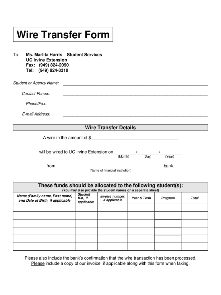 Bank Of America Wire Transfer Receipts Fill And Sign Printable 