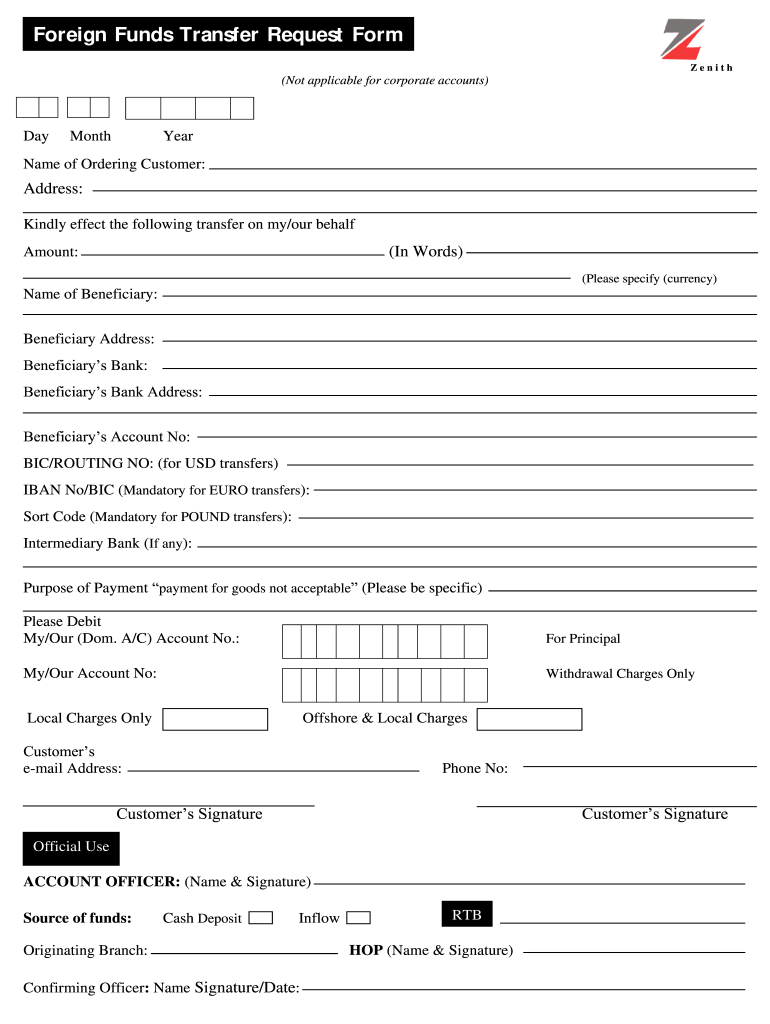 Bank Transfer Form Fill Online Printable Fillable Blank PdfFiller
