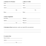 Boat Sale Purchase Fill Out And Sign Printable PDF Template SignNow