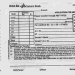 Canara Bank RTGS Form NEFT Download Filling Guide 2021
