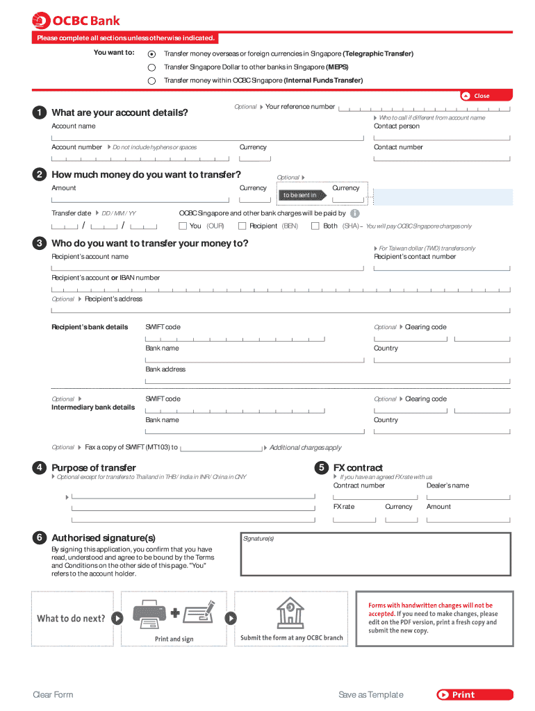 Cashier Order Ocbc Fill Out And Sign Printable PDF Template SignNow