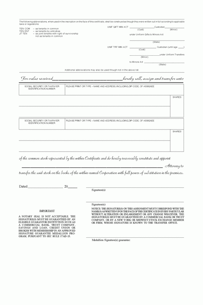 CastleRock Security Holdings Inc FORM S 1 A EX 4 1 January 19 2011