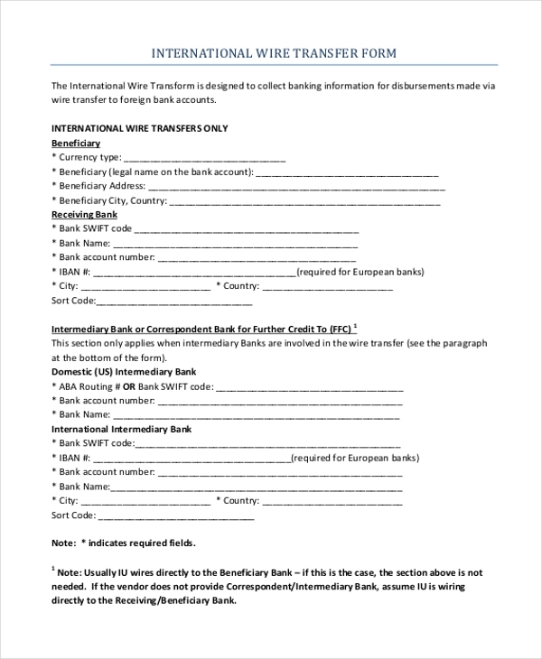 Citibank Wire Transfer Form Pdf Rapdwnload