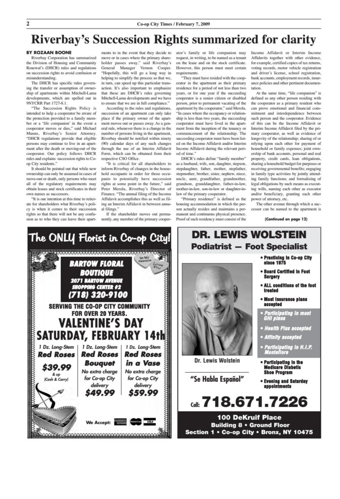 Co op City Times 02 07 09 By Co op City Times Issuu