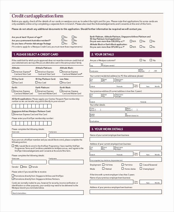 Credit Request Form Fresh Sample Credit Application 10 Free Documents 