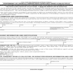 DMV Transfer Of Ownership Form Form Mv 35 Statement Of Vehicle Owner