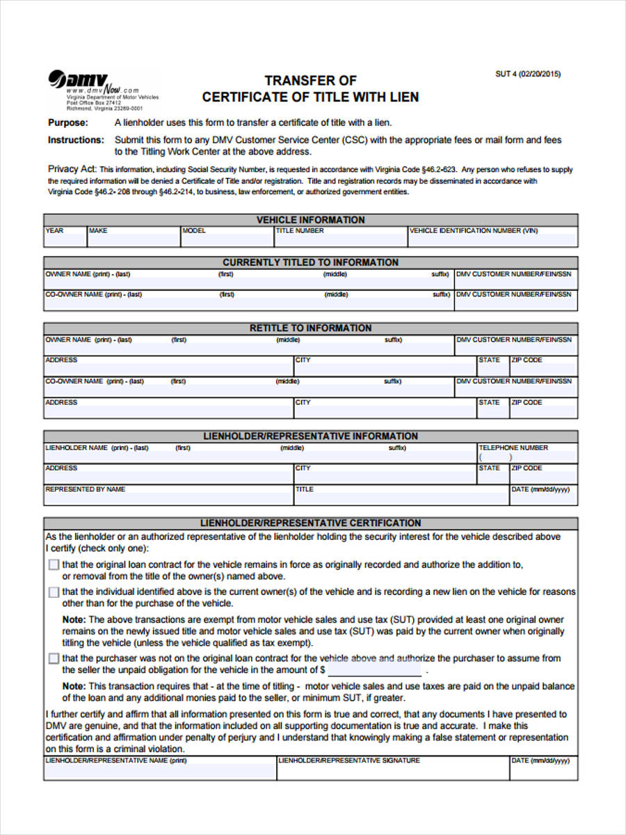 Reg 262 Form Printable