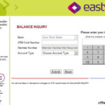 Eastwest Bank ATM Card Balance Inquiry Online Banking 15539