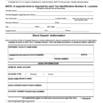 Electronic Funds Transfer Enrollment Form Printable Pdf Download