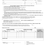 Fillable Authorization To Take Courses Elsewhere Form Printable Pdf