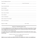 Form 773 Download Fillable PDF Or Fill Online Notice Of Transfer Of