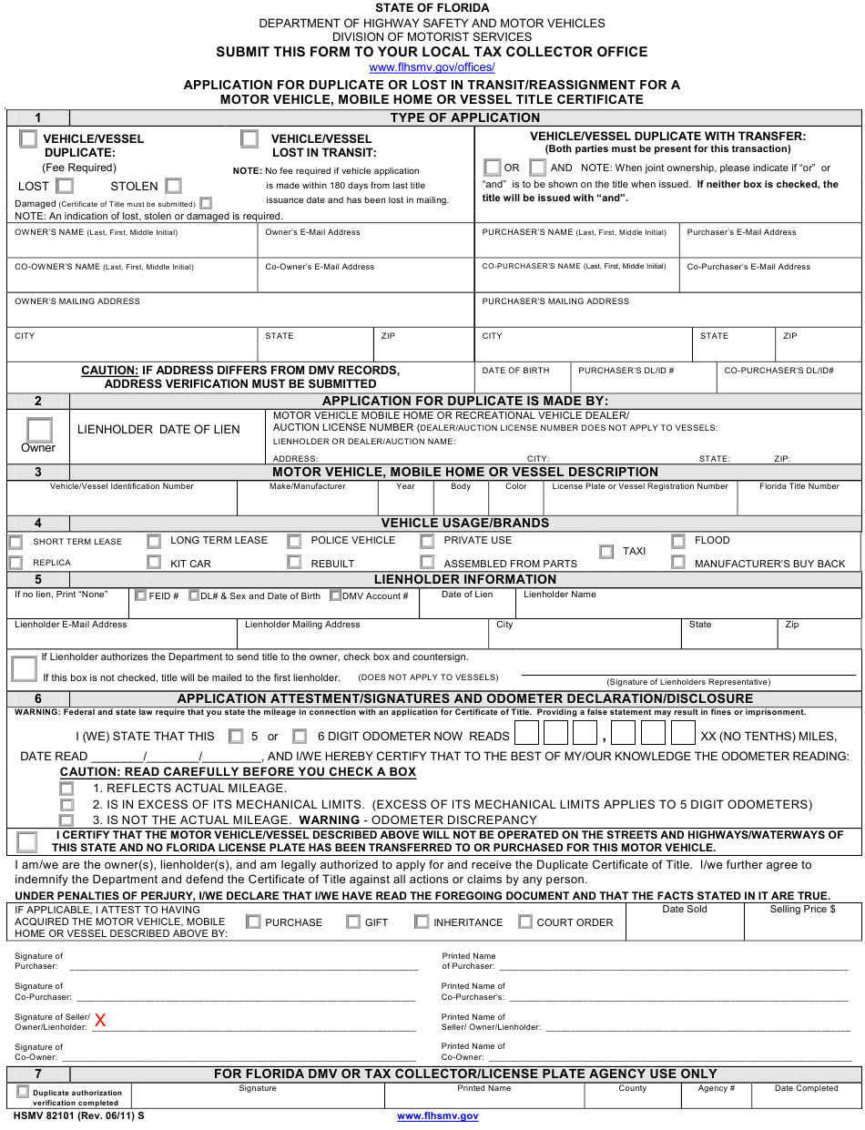 How To Fill Out Vehicle Vessel Transfer And Reassignment Form 