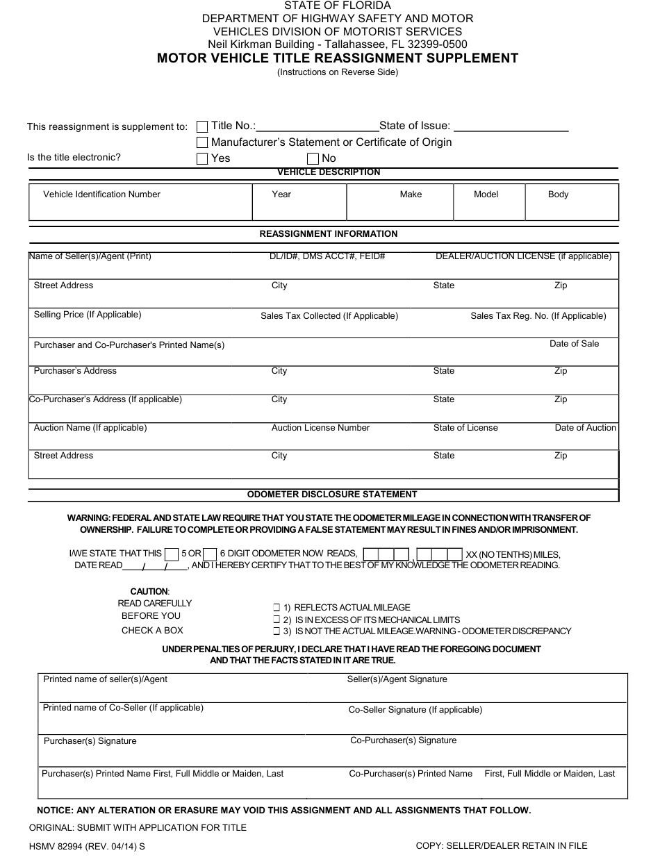 How To Fill Out Vehicle Transfer And Reassignment Form 7660