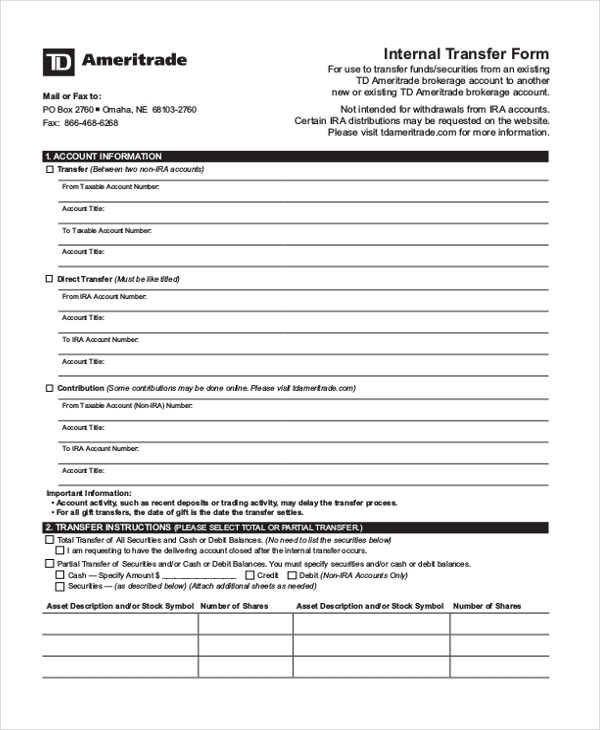 FREE 10 Sample Stock Transfer Forms In PDF Word