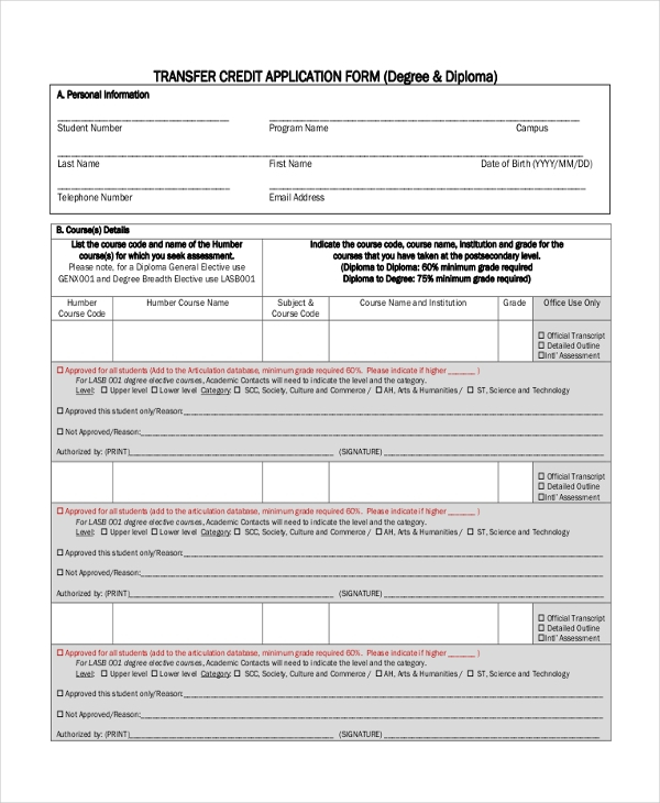 FREE 12 Sample Credit Application Form In PDF MS Word Excel