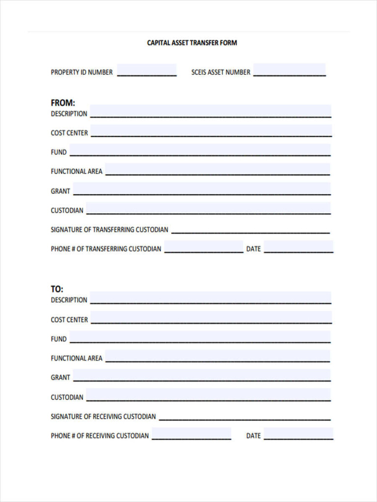 FREE 23 Transfer Forms In PDF Ms Word Excel