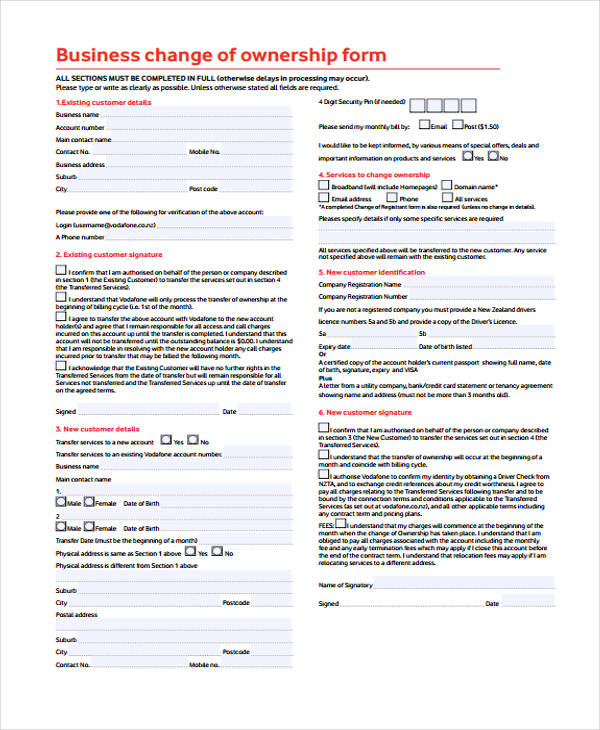 FREE 35 Sample Change Forms In PDF MS Word Excel