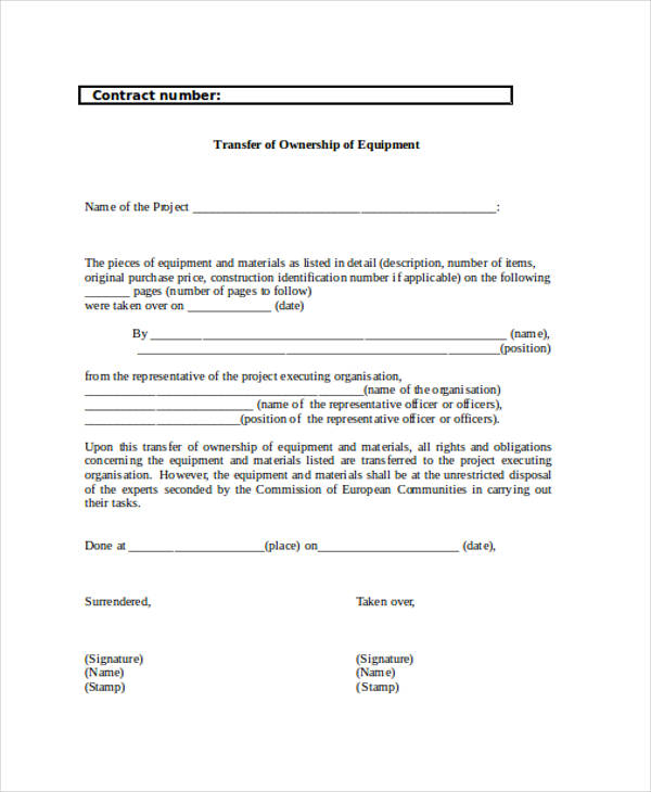 FREE 36 Contract Forms In MS Word