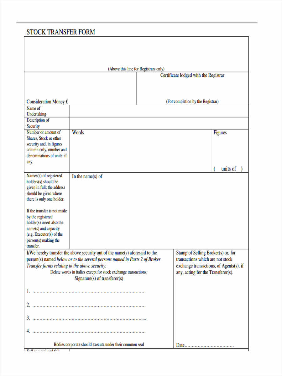 Equiniti Stock Transfer Form Pdf 9499