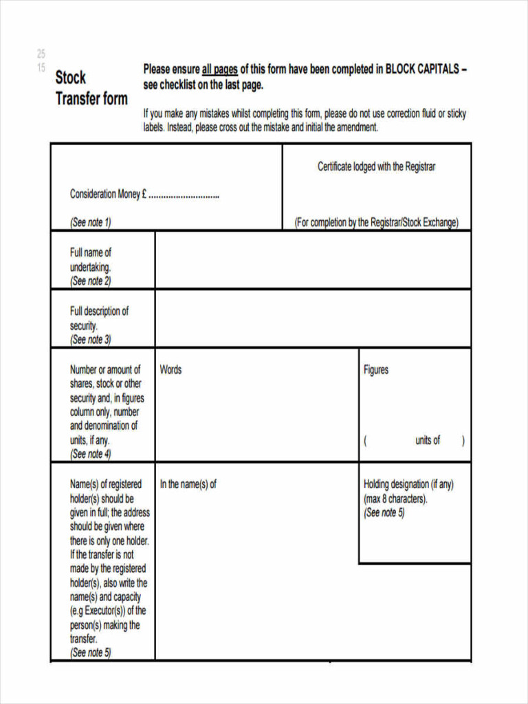 FREE 38 Transfer Forms In PDF Ms Word Excel