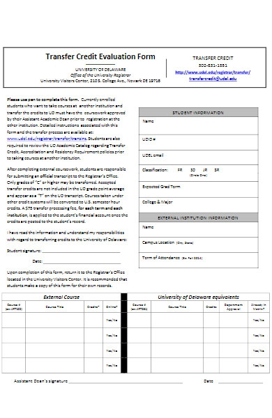 FREE 50 University Forms In PDF MS Word MS Excel