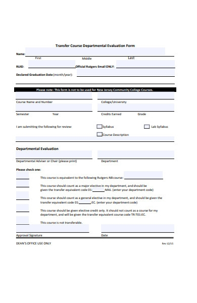 FREE 52 Evaluation Forms In PDF MS Word Excel