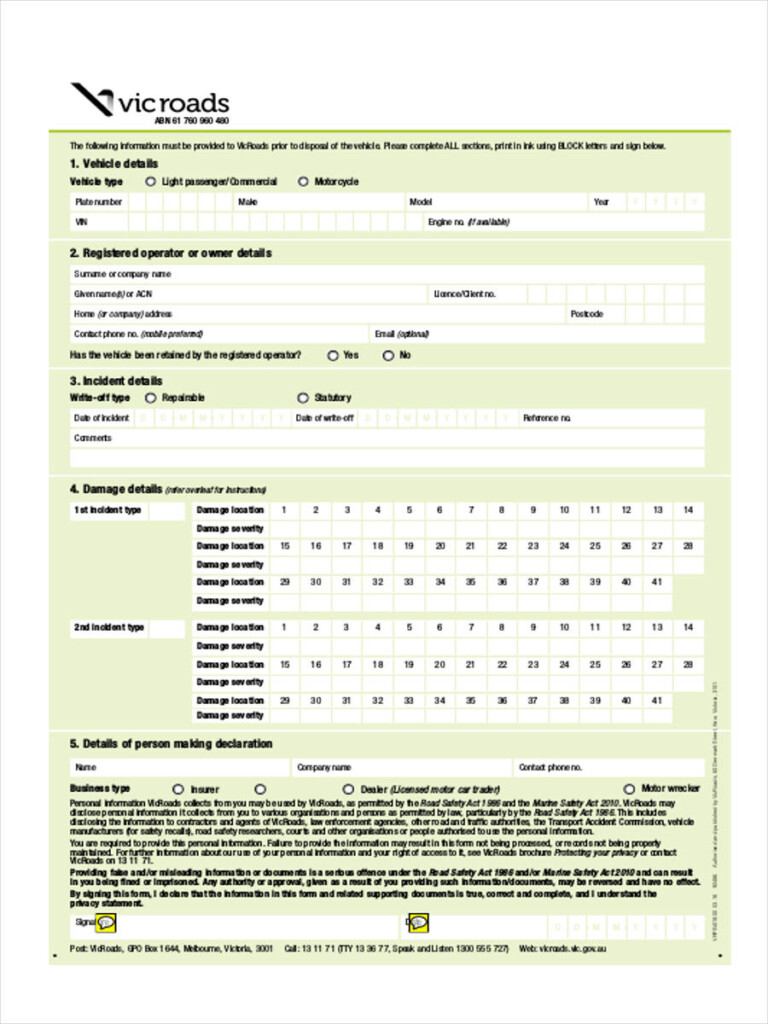 FREE 6 Motor Vehicle Transfer Forms In PDF Ms Word