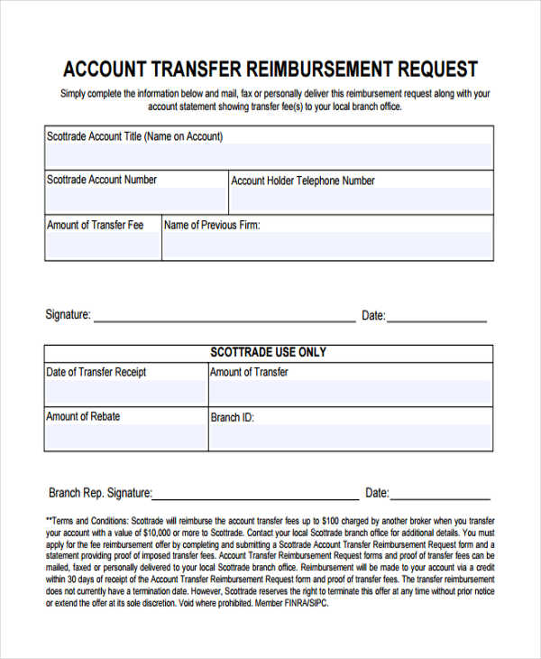 FREE 7 Accounting Transfer Forms In PDF MS Word