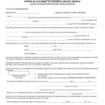 FREE 8 Vehicle Power Of Attorney Forms In PDF MS Word