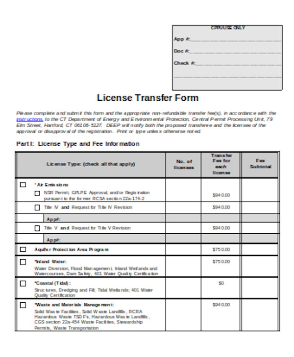 FREE 9 Sample Title Transfer Forms In PDF Word