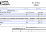 Free Arizona Motor Vehicle Bill Of Sale Form PDF 45KB 1 Page s