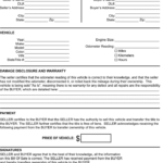 Free Kentucky Motor Vehicle Bill Of Sale Form PDF 162KB 1 Page s