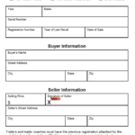 Free Michigan Boat Vessel Bill Of Sale Form PDF