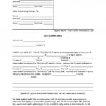 Free Quit Claim Deed Forms PDF Word EForms