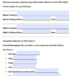 Free Texas Boat Bill Of Sale Form PDF Word doc