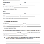 Free Virginia Firearm Gun Bill Of Sale Form PDF WORD