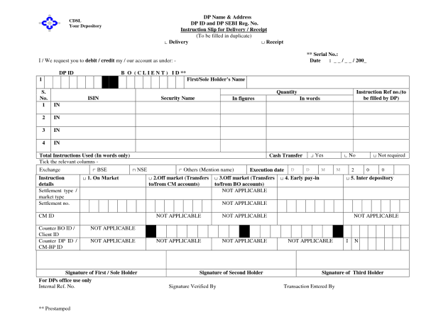 Gift Or Transfer Shares In Demat Form