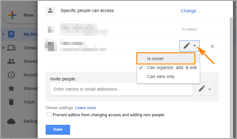 How To Transfer Ownership Of Files And Folders In Google Drive