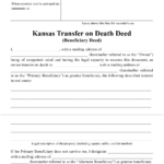 Kansas Transfer On Death Deed Form Download Printable PDF Templateroller