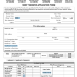 Metro City Bank Wire Transfer Application Form Fill And Sign