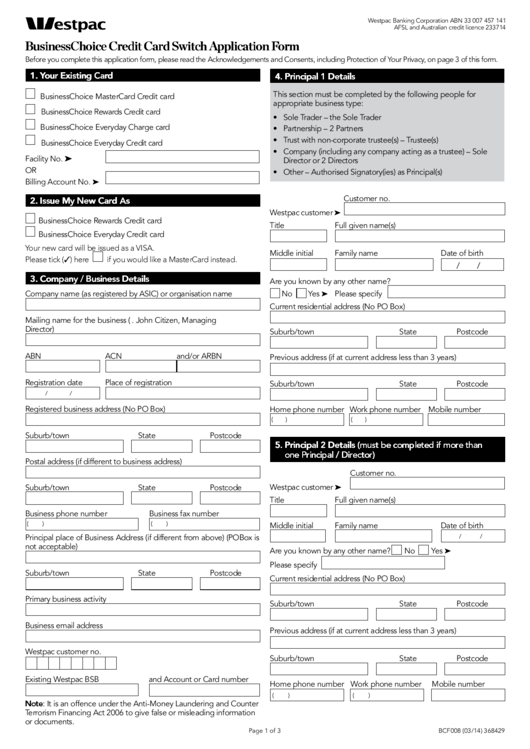 Nab Business Credit Card Application Form